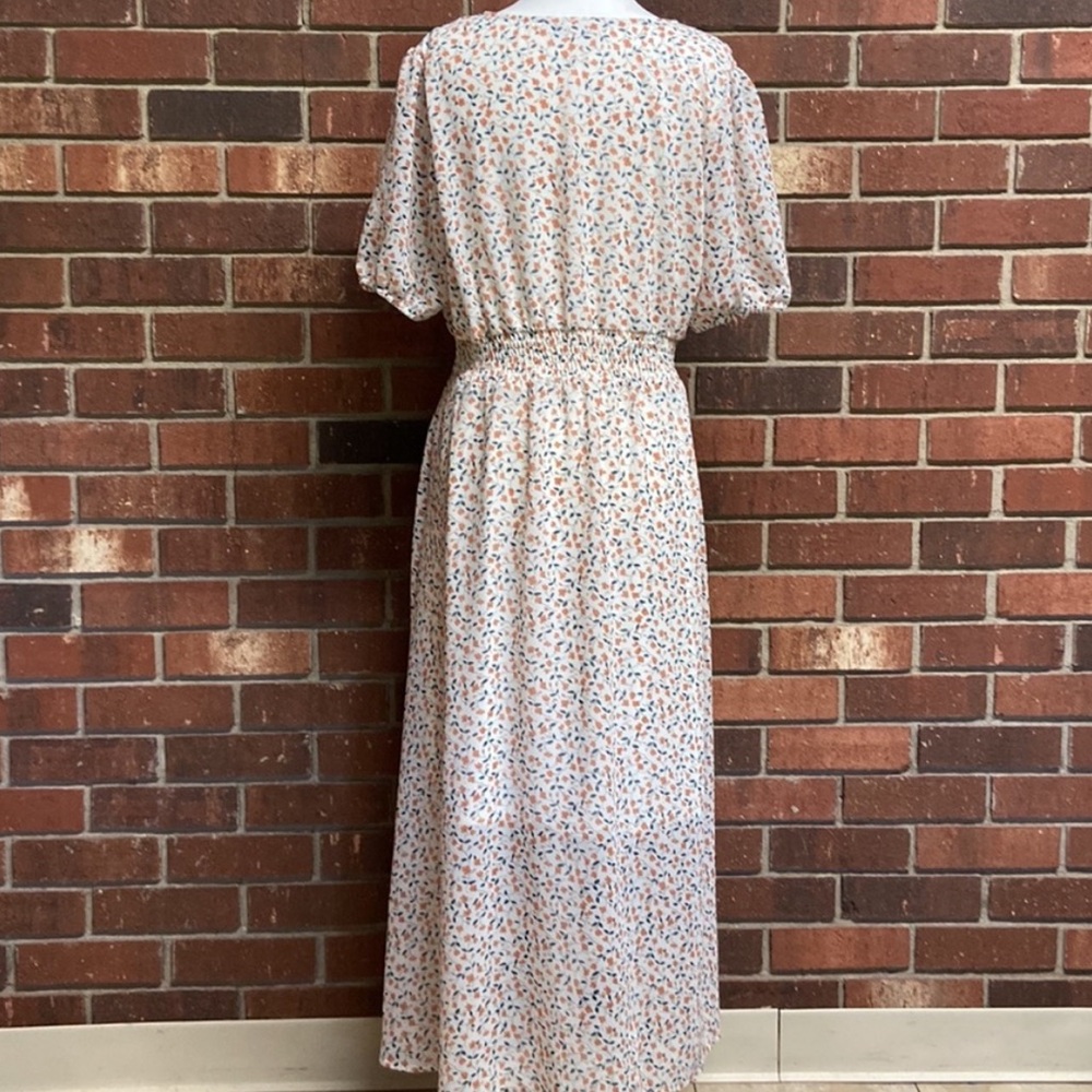 Sheer Dress Floral by Hayden Los Angeles | Large | Bridal | Wedding | Bohemian - Picture 3 of 10